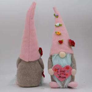 Nouvelle Figurine Créative de la Fête des Mères, Poupée <span class=keywords><strong>Sans</strong></span> <span class=keywords><strong>Visage</strong></span> en Forme de Cœur avec Chapeau Haut, Rudolph Debout, Modèle 0520, Vente en Gros Transfrontalière - Product Image 2