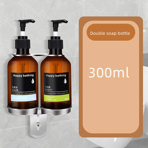 Distributeur de <span class=keywords><strong>savon</strong></span> mural double en ABS avec bouteille de <span class=keywords><strong>savon</strong></span> liquide à pression pour salle de bain et hôtel - Product Image 5