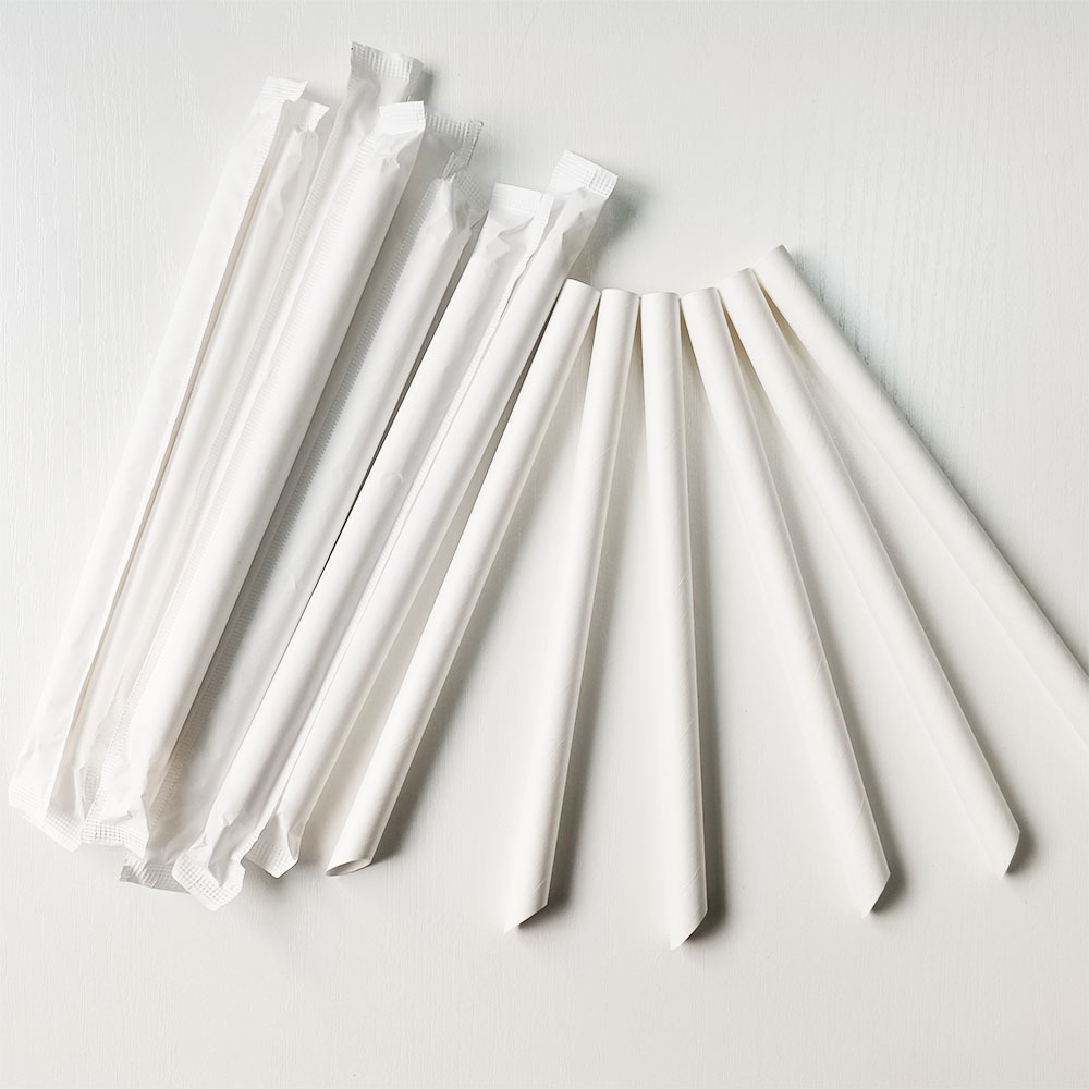 Eco Friendly Strong 4 Layers Coffee Bubble Tea Paper Straws Easily Bio-degradable