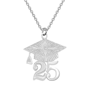 Collana di gioielli con catena a maglie di Design ispirate alla laurea per studenti delle scuole 2025 - Product Image 2