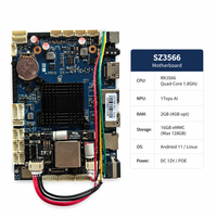 Carte mère RK3566 pour terminal de caisse enregistreuse, carte embarquée Android, 2 Go 16 Go, prise en charge de l'écran tactile LVDS