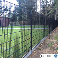 Clôture de piscine en acier inoxydable antirouille de 1,8 m, installation facile, clôture de terrain à fil bilatéral pour maisons et routes