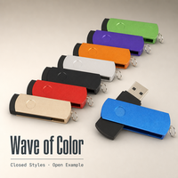 Flashdisk USB Logam Putar Murah Grosir Custom 4GB 8GB 16GB 32GB Pendrive Promosi Bisnis Iklan Grosir Thumb Drive