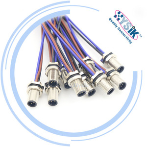 Cable de Sensor con Conector Hembra M5 de 4 Pines, Arnés de Cables Impermeable IP67, 60V 1A AWG PUR PVC, <span class=keywords><strong>Material</strong></span> Duradero, Venta al por Mayor de Fábrica Hysik - Product Image 6