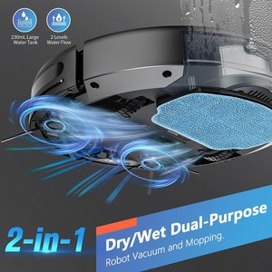 Smart Wet Dry Mopping Sweeping Robot Vacuum Cleaner <b>Remote</b> <b>Control</b> Automatic Floor Mopping Household Use Battery <b>Remote</b> <b>Control</b> - Product Image 5