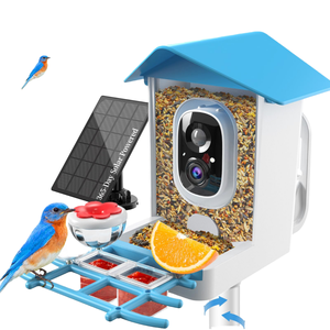 Mangeoire à <span class=keywords><strong>oiseaux</strong></span> intelligente AI avec caméra HD 2.5K, capture automatique, identification des <span class=keywords><strong>oiseaux</strong></span>, alimentation solaire, <span class=keywords><strong>pour</strong></span> extérieur, avec application - Product Image 1