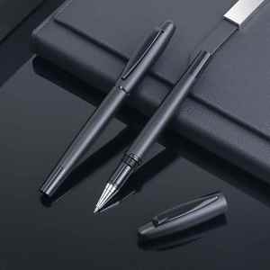 Wholesale Custom Black Gel <b>Roller</b> Pens 0.5mm Luxury Smooth Body Metal Ball Pen Non-Erasable for Personal Logo Promotional Gifts - Product Image 2