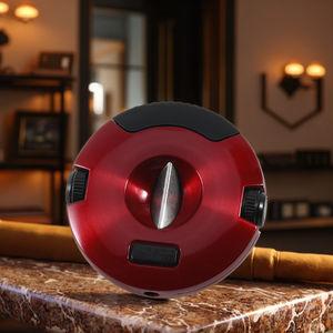 JIFENG JF-JV006 Custom Logo <strong>Cigar</strong> Accessories <strong>Cigar</strong> <strong>Cutter</strong> With Both Punches Metal Round <strong>Cigar</strong> V <strong>Cutter</strong> - Product Image 5