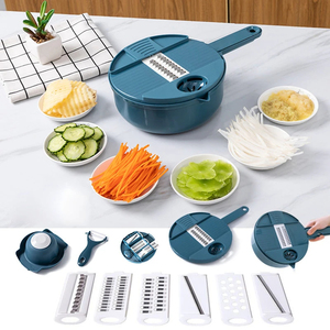 Hachoir manuel multifonctionnel pour légumes, trancheuse à pommes de terre, râpe, accessoires de cuisine, coupe-légumes, hachoir à oignon - Product Image 4
