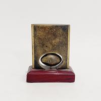 Trophée de football personnalisé WeiVista, fait main, peint à la main, en résine, sculpture en bloc, figurine pour l'affichage