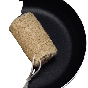 Esponja de lufa en rollo para lavar platos en la cocina, redonda, de fibra natural, con asa de cuerda para limpiar ollas y sartenes - Product Image 5