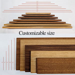 Ahome Almacenamiento de pared de madera Estantes de pared flotantes con diseño montado en la pared para espacios pequeños Dormitorio Baño Uso - Product Image 5