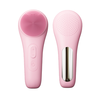 <span class=keywords><strong>Brosse</strong></span> <span class=keywords><strong>nettoyante</strong></span> faciale rechargeable en silicone avec 5 réglages de vibration et soin chauffant pour une routine de soin quotidienne - Product Image 6
