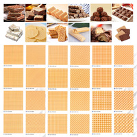 Mesin Waffle Kontrol PLC CORAL Baru, Lini Produksi Biskuit Otomatis, Kapasitas Besar, Daya Tahan Lama, Peralatan Pabrik Makanan