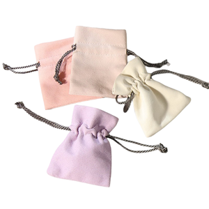Bolsa <span class=keywords><strong>de</strong></span> Embalaje para Joyería, Bolsa <span class=keywords><strong>de</strong></span> Regalo <span class=keywords><strong>de</strong></span> Terciopelo con Cordón para Collares, Pulseras y Brazaletes - Product Image 2