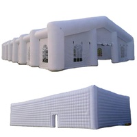 Tente cubique gonflable de grande taille pour les sports/chapiteau gonflable de tente de noce avec LED