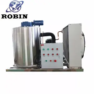 Robin endüstriyel özelleştirilmiş 2000kgg/24h buz yapma makinesi taneli buz makinesi buz yapım makinesi deniz ürünleri için