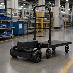 Chariot à plateforme motorisé de choix industriel pour les hubs logistiques, les entrepôts, les usines et le transport de marchandises, utilisations B2B - Product Image 2