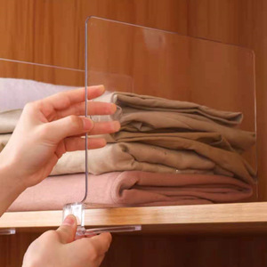 Ngăn Kệ Trong Suốt Để Sắp Xếp Tủ Quần Áo Kệ Acrylic Văn Phòng Ngăn Cách Cho Kệ Gỗ - Product Image 3