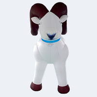Dessin animé personnalisé bélier gonflable mouton chèvre modèle dessin animé gonflable pour la publicité
