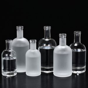 Bouteille en verre transparente élégante <span class=keywords><strong>de</strong></span> 750 ml pour spiritueux, vodka, gin, <span class=keywords><strong>rhum</strong></span>, whisky et autres boissons alcoolisées - Product Image 2
