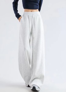 <span class=keywords><strong>Pantaloni</strong></span> Sportivi Americani da <span class=keywords><strong>Donna</strong></span> Autunno Inverno Nuovi con Vita Alta Elasticizzata, Morbidi, Foderati in Pile, Casual, Anti-Pilling, Gamba Larga - Product Image 3