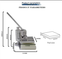 Mesin Pemotong Manual Tipe Ayun untuk Barang Kulit Kecil, Mesin Pemotong Blanking, Mesin Punch Press Die Cutting