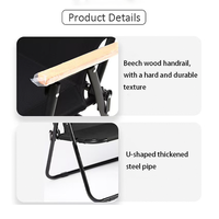 Chaise de camping double pliable en acier au carbone avec dossier confortable pour extérieur, plage, pêche, jardin, pique-nique