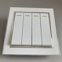 Vente en gros de 1gang1way interrupteur mural 86mm type couleur blanche PC plaque panneau prise murale interrupteur prise 110-250v
