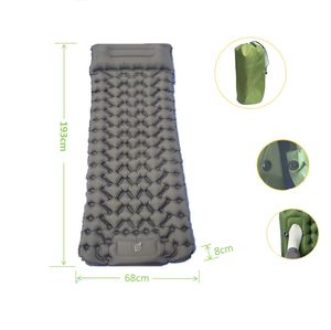 Надувной ультралегкий портативный туристический коврик/матрас из ТПУ/ПВХ с встроенной подушкой, влагостойкий, экологичный - Product Image 6