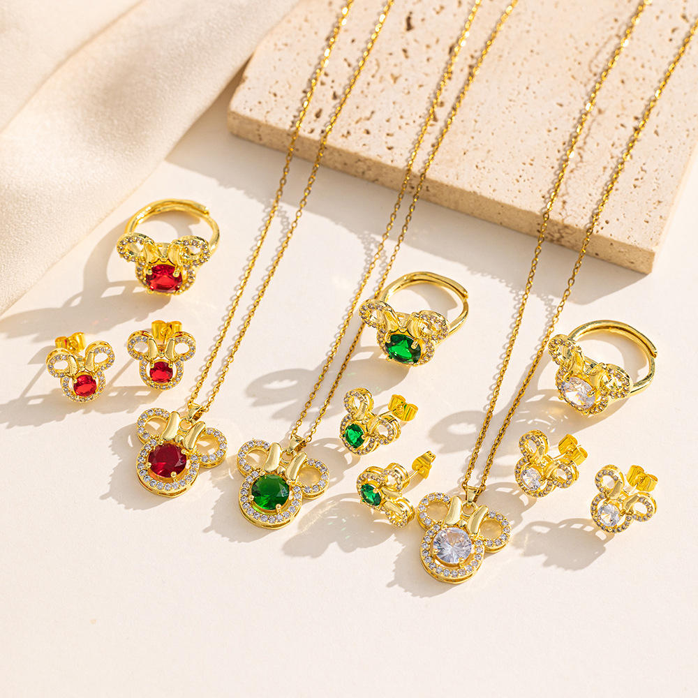 524 golden red mickey set