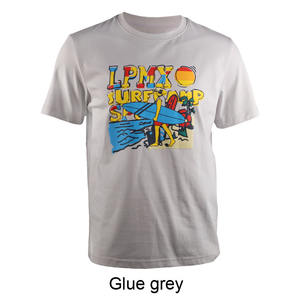 하이 퀄리티 남자의 티셔츠 화이트 접착제 회색 네이비 인쇄 여름 핫 세일 제조 도매 가격 240 그램 직물 무게 - Product Image 3