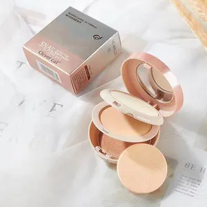 Kem Che Khuyết Điểm 3 Trong 1 Natural Slim Oil-Control Snail B.B Press Powder Foundation Face Powder Makeup