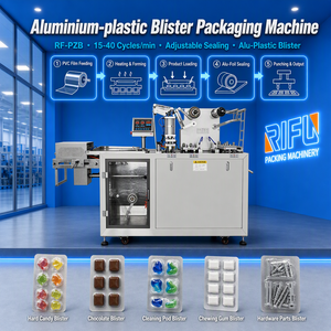 Máquina Automática de Envasado <span class=keywords><strong>en</strong></span> Blíster de Aluminio y Plástico, 15-40 CPM, para Dulces, Chocolate, Gomitas, Chicle, Grado Alimenticio - Product Image 1