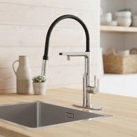 Robinet de cuisine intelligent sans contact à capteur, avec double sortie filtrée et eau chaude instantanée, extractible, personnalisable OEM LUCKBOIL