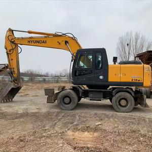 Excavatrice sur pneus Hyundai <span class=keywords><strong>210</strong></span>-7 60 150 Doosan150 <span class=keywords><strong>210</strong></span> d'origine avec transition rapide et sans besoin de camions à plateau, haute efficacité - Product Image 1