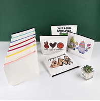 Trousse à crayons en toile personnalisable grande capacité avec fermeture éclair, organiseur universel de cosmétiques et sac de maquillage