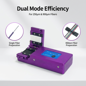 เครื่องปอกสายไฟเบอร์ออปติกแบบมือถือ ONEFIND X-18 ขนาด 250um 900um สำหรับปอกสายแบบริบบิ้นเดี่ยว ใช้ความร้อนในการปอก 5G FTTH - Product Image 1