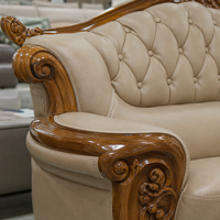 Nouveau canapé en cuir Uginwood chinois haut de gamme pour salon, combinaison de canapés modernes et simples en cuir de vachette première couche pour villa de luxe
