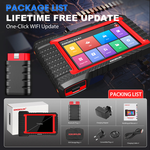 미국 EU 창고 Kingbolen K7 BT 풀 시스템 자동차 OBD2 스캐너 진단 도구 (평생 무료 업데이트 포함) - Product Image 2