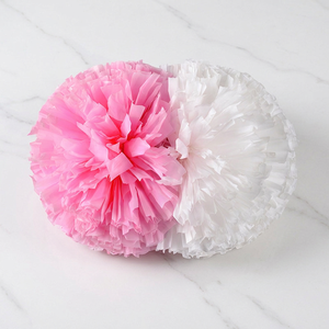 Kit de Pompones Personalizados para Animadoras, Pompones de Plástico Metálico Mate con Franjas Metálicas para Animadoras - Product Image 3