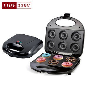 Máquina para Hacer Donas/Pasteles Eléctrica Automática <span class=keywords><strong>Meitu</strong></span> de 6 Piezas y 6 Orificios, 750W, Electrodoméstico para Hornear Desayunos - Product Image 2