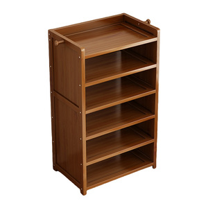 Meuble à chaussures pour la maison, nouveau style populaire pour 2025, en bois massif, gain de place, économique, multi-niveaux, armoire à chaussures simple. - Product Image 3