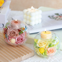 Rose éternelle active sous cloche en verre, faite à la main, cadeau de festival et décoration d'événements, Saint-Valentin, Fête des Mères