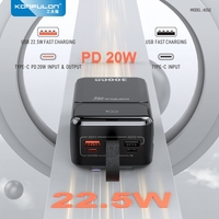 KONFULON 2024 Outdoor Power Bank 30000mAh Innovatives Smartphone-Ladegerät mit QC22.5 W PD20W Schnell ladekabel