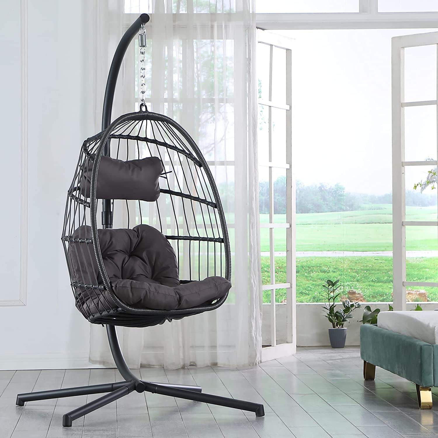 UK Swing Egg Chairs Stylish Outdoor Indoor Seating