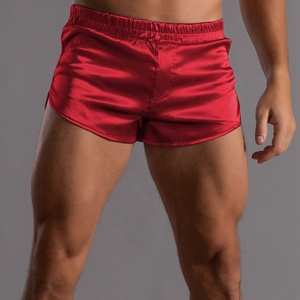 King Mcgreen Star Man Lounge Boxer Pants Home Sleep Bottoms Ropa interior de satén Hombres Sexy Boxer Briefs Pijamas de seda suave Pantalones cortos - Product Image 5