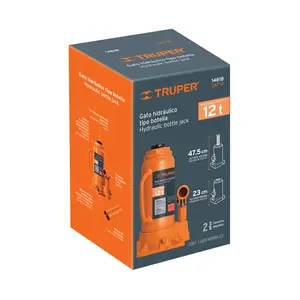 Cric hydraulique à bouteille 12 tonnes, TRUPER, BOX 1 - Product Image 3