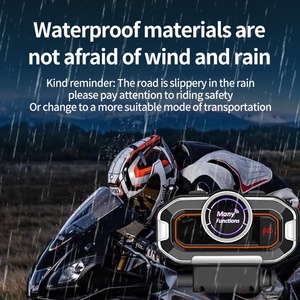 V9 Pro xe máy Mũ bảo hiểm 300M <span class=keywords><strong>Intercom</strong></span> BT Tai nghe FM Radio Navigation không dây cưỡi âm nhạc BT 5.0 tai nghe - Product Image 6