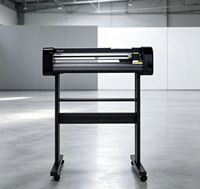 广泛应用型 YINGHE 720mm 刻字机，具有轮廓切割功能，用于热转印乙烯基切割的 Signmaster 软件